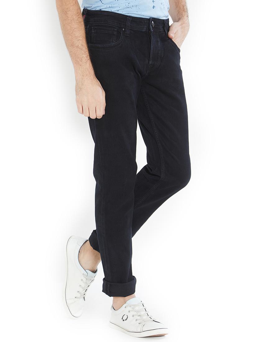 black cotton plain jeans - 15450720 - Zoom Image - 2