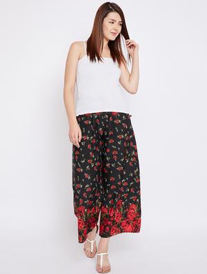 floral straight palazzo - 15452485 - Standard Image - 5