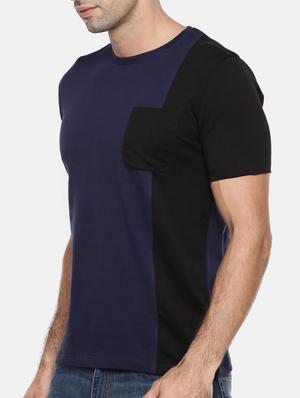 navy blue cotton pocket t-shirt - 15452581 - Standard Image - 2