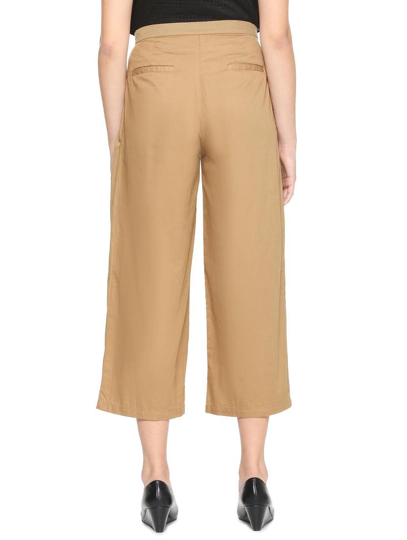 Flared fit pleated trouser - 15453231 - Zoom Image - 2
