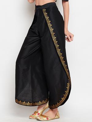 Printed flared palazzo - 15455410 - Standard Image - 2