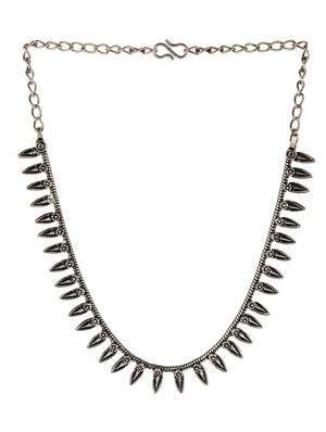 silver tone tribal necklace - 15455427 - Standard Image - 2