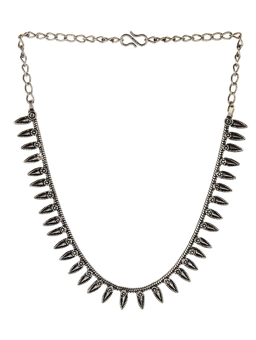 silver tone tribal necklace - 15455427 - Zoom Image - 2
