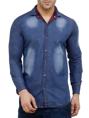 red cotton reversible casual shirt - 15455469 - Standard Image - 5