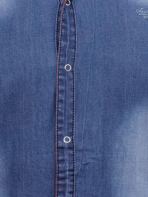 red cotton reversible casual shirt - 15455469 - Standard Image - 8