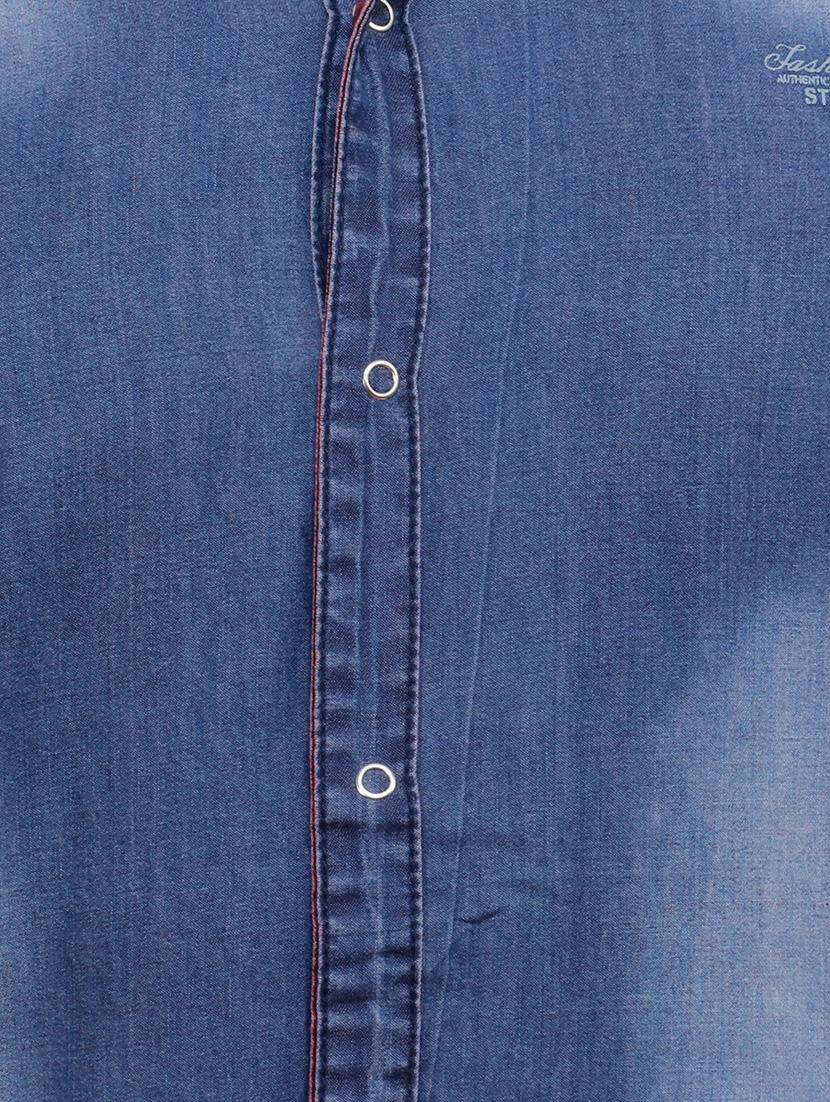 red cotton reversible casual shirt - 15455469 - Zoom Image - 8