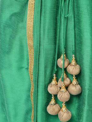 Angrakha with block printed palazzo - 15456328 - Standard Image - 5