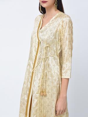 angrakha block print kurta - 15456333 - Standard Image - 2