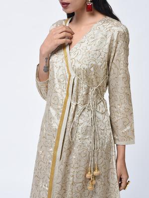 angrakha block print kurta - 15456334 - Standard Image - 2