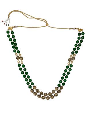 green metal bridal necklace - 15456523 - Standard Image - 2