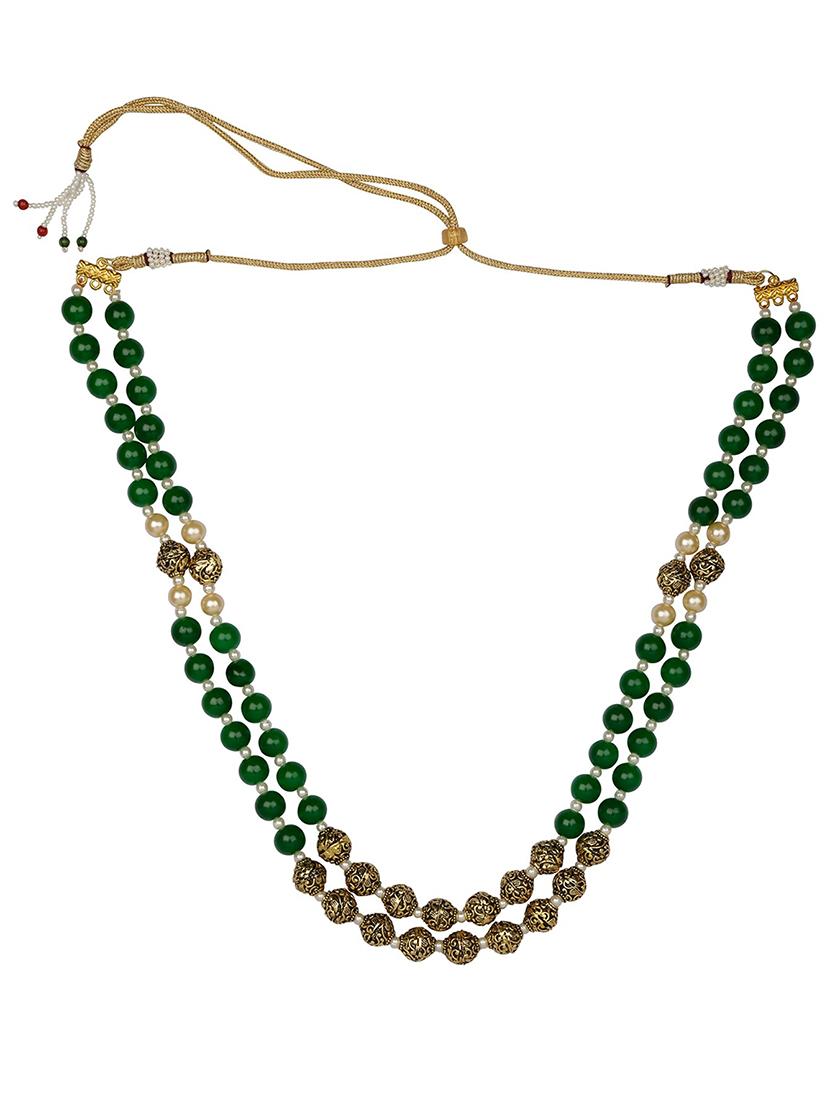 green metal bridal necklace - 15456523 - Zoom Image - 2