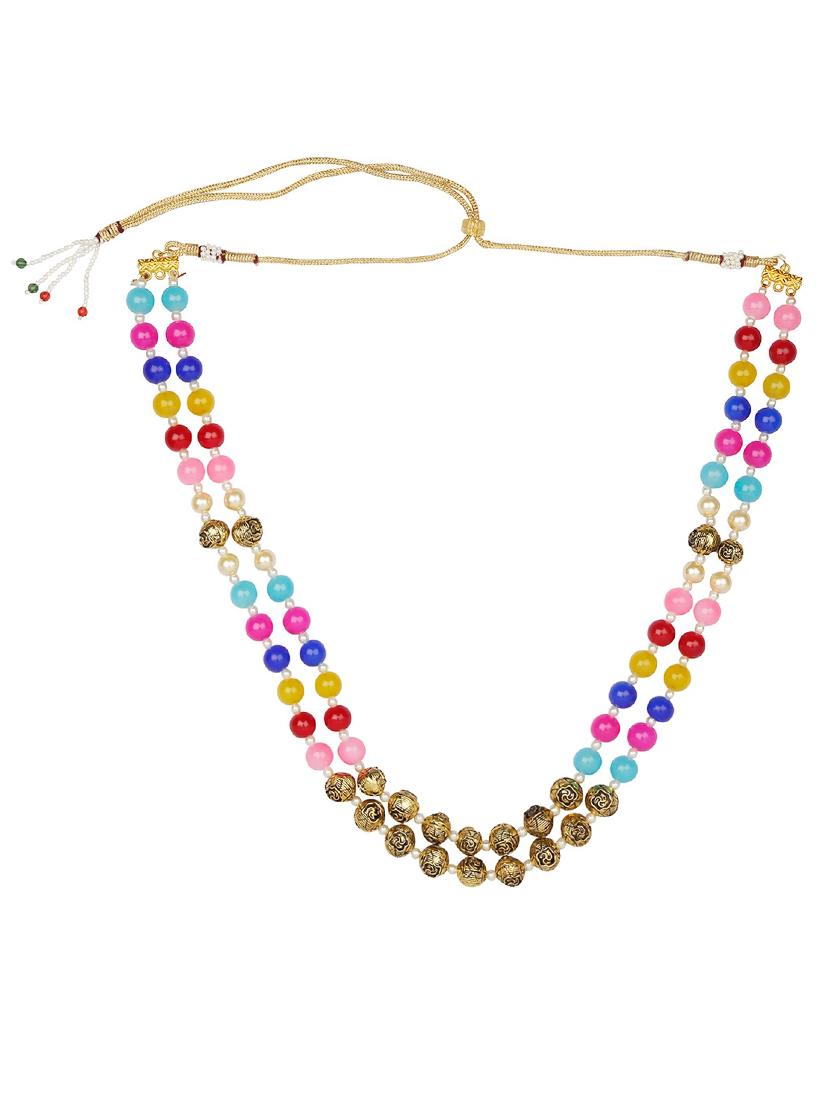 pink metal bridal necklace - 15456527 - Zoom Image - 2