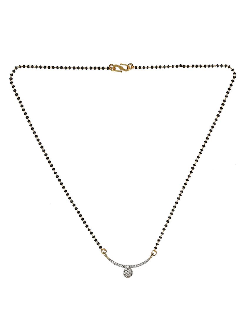 white metal short necklace - 15457398 - Zoom Image - 2