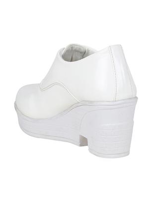 white lace-up formal shoes - 15458517 - Standard Image - 2