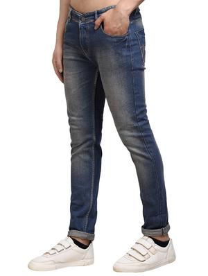 blue cotton washed jeans - 15458614 - Standard Image - 2