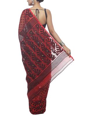 Muslin Hand woven jamdani saree - 15458738 - Standard Image - 2