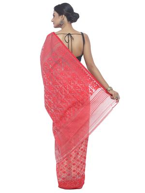 Muslin Dual tone jamdani saree - 15458748 - Standard Image - 2