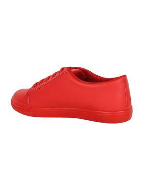red lace-up sneakers - 15459211 - Standard Image - 2