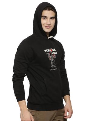 black chest print sweatshirt - 15460137 - Standard Image - 2