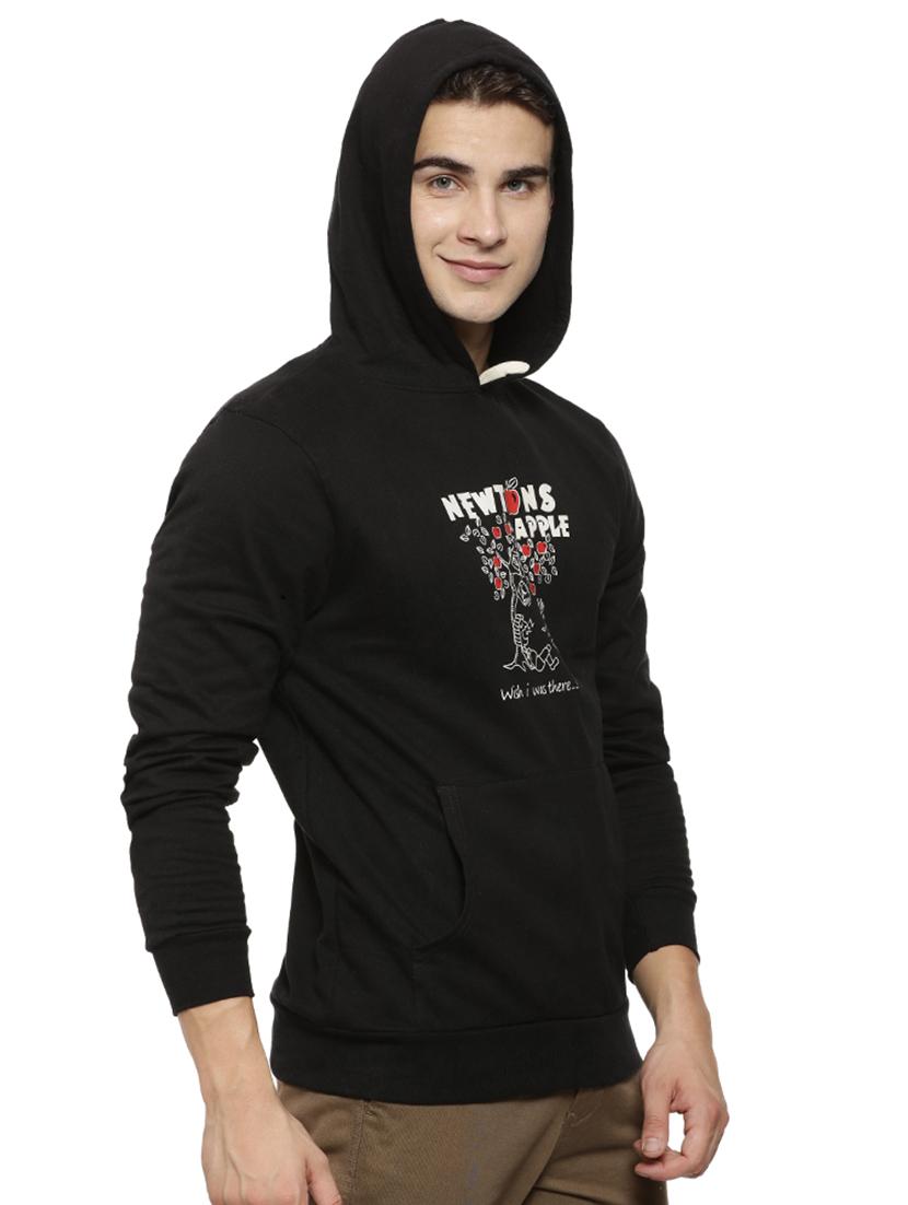 black chest print sweatshirt - 15460137 - Zoom Image - 2