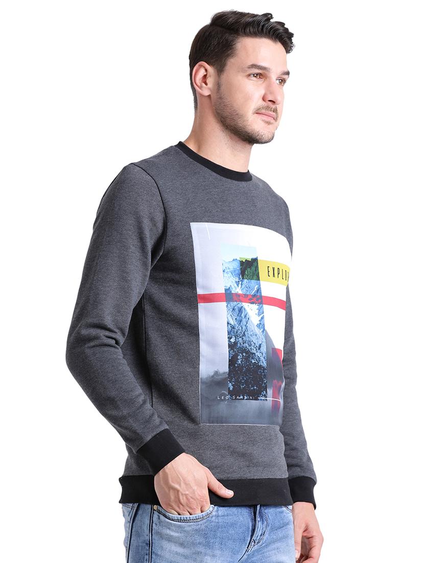 grey cotton sweatshirt - 15460334 - Zoom Image - 2