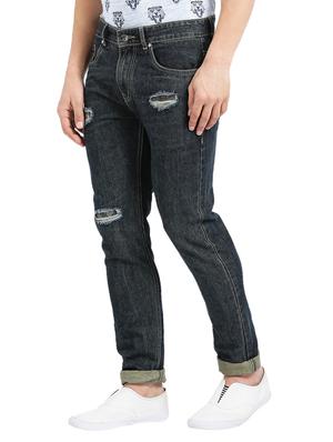 blue cotton ripped jeans - 15461079 - Standard Image - 2