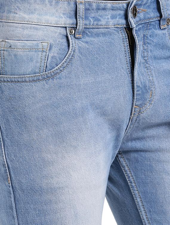 blue cotton ripped jeans - 15461081 - Zoom Image - 5
