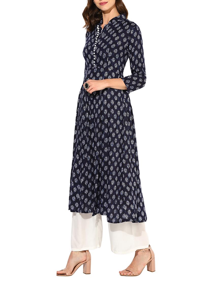 Anarkali printed kurta - 15462868 - Zoom Image - 2