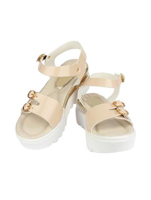 beige ankle strap wedges - 15463627 - Standard Image - 2
