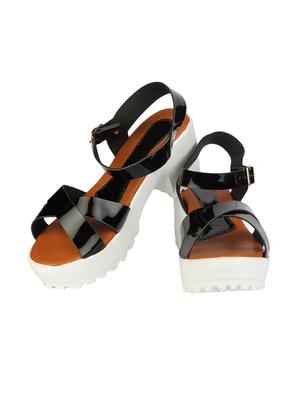 black back strap sandals - 15463629 - Standard Image - 2