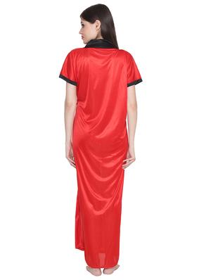frill detail nighty & robe set - 15464974 - Standard Image - 5