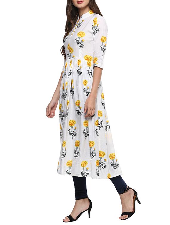 High slit printed kurta - 15466402 - Zoom Image - 2