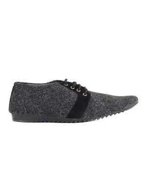 black jute lace up shoes - 15466700 - Standard Image - 2