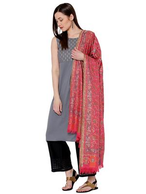 paisley jacquard pashmina shawl - 15468080 - Standard Image - 2