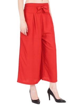 tie knot waist straight palazzo - 15469097 - Standard Image - 2
