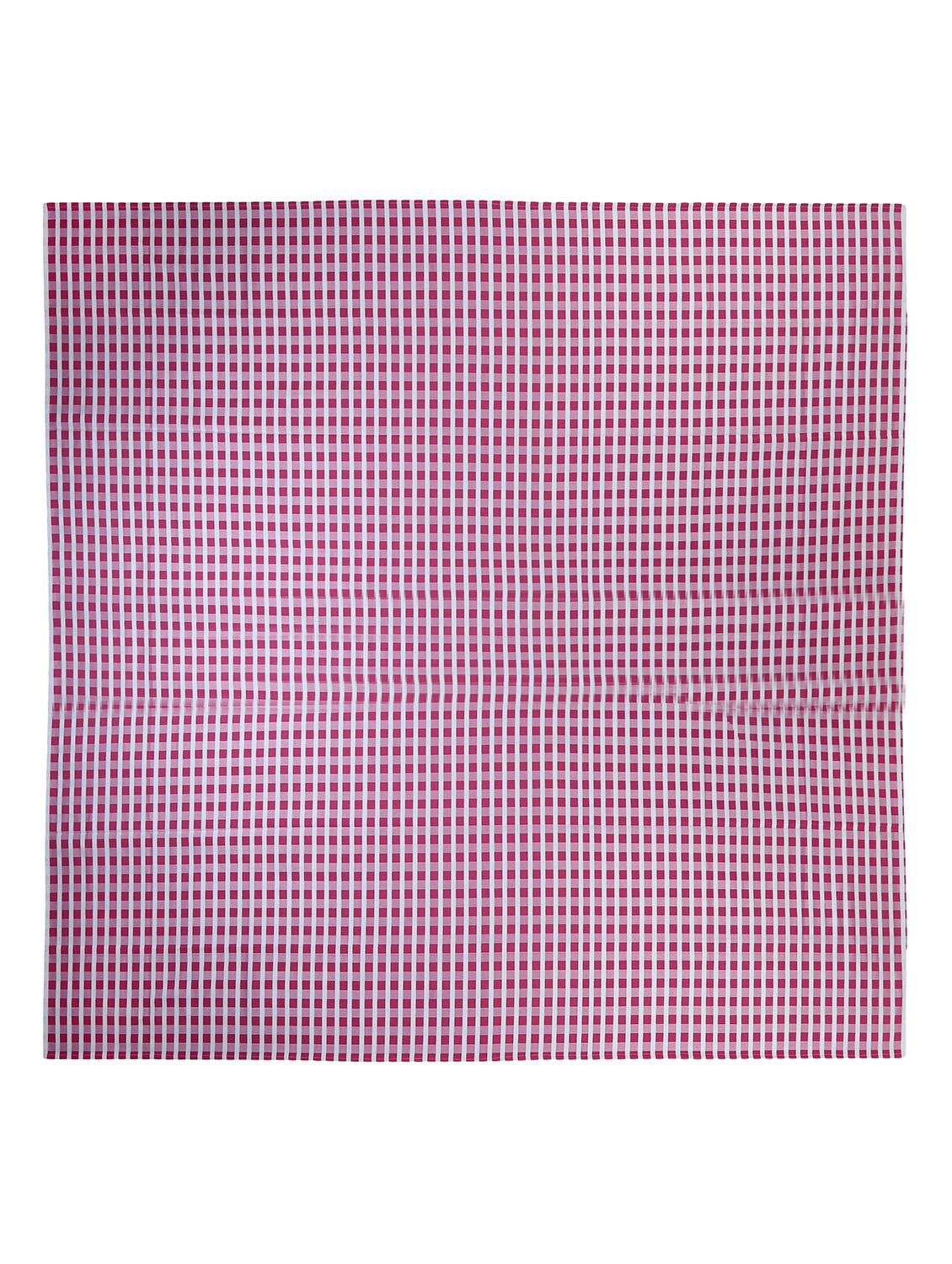 red & white woven design polycotton double bed cover with 2 pillow covers - 15471196 - Zoom Image - 2