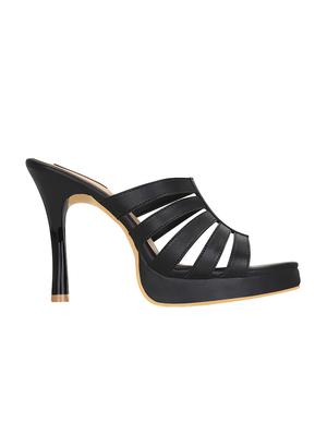 black slip on sandals - 15471964 - Standard Image - 2