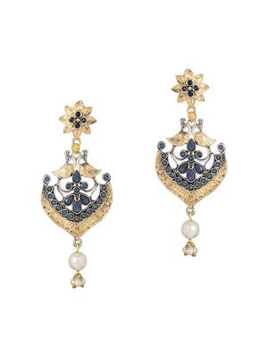 grey oxidized earrings - 15472536 - Standard Image - 2