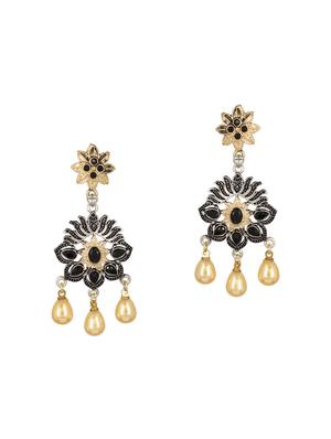 black brass drop earring - 15472617 - Standard Image - 2