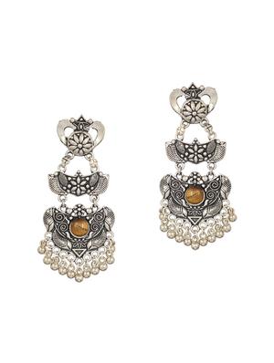 yellow brass drop earring - 15472650 - Standard Image - 2