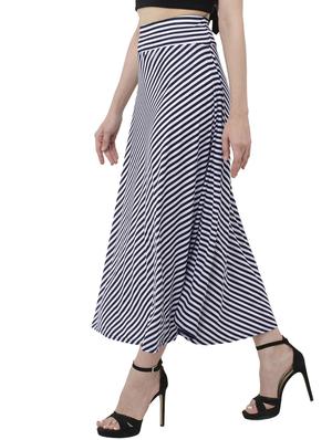 diagonal striped a-line skirt - 15472830 - Standard Image - 2