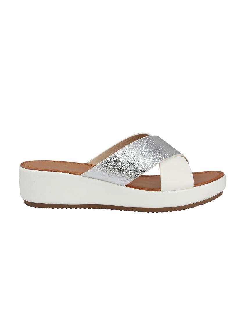 white slip on wedges - 15473006 - Zoom Image - 2