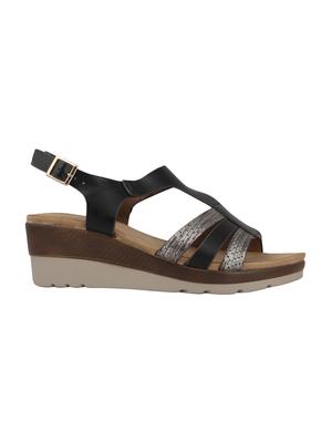 black back strap sandals - 15473012 - Standard Image - 2