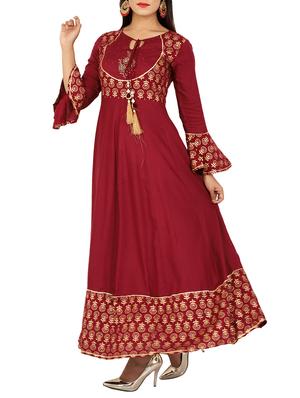 Embellishment printed kurta - 15473143 - Standard Image - 2