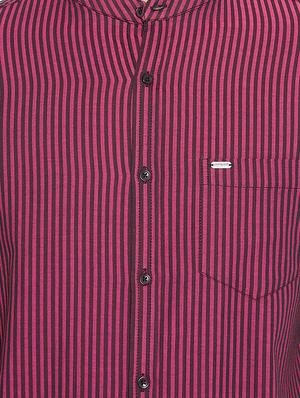 red cotton casual shirt - 15473196 - Standard Image - 5