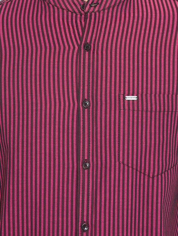 red cotton casual shirt - 15473196 - Zoom Image - 5