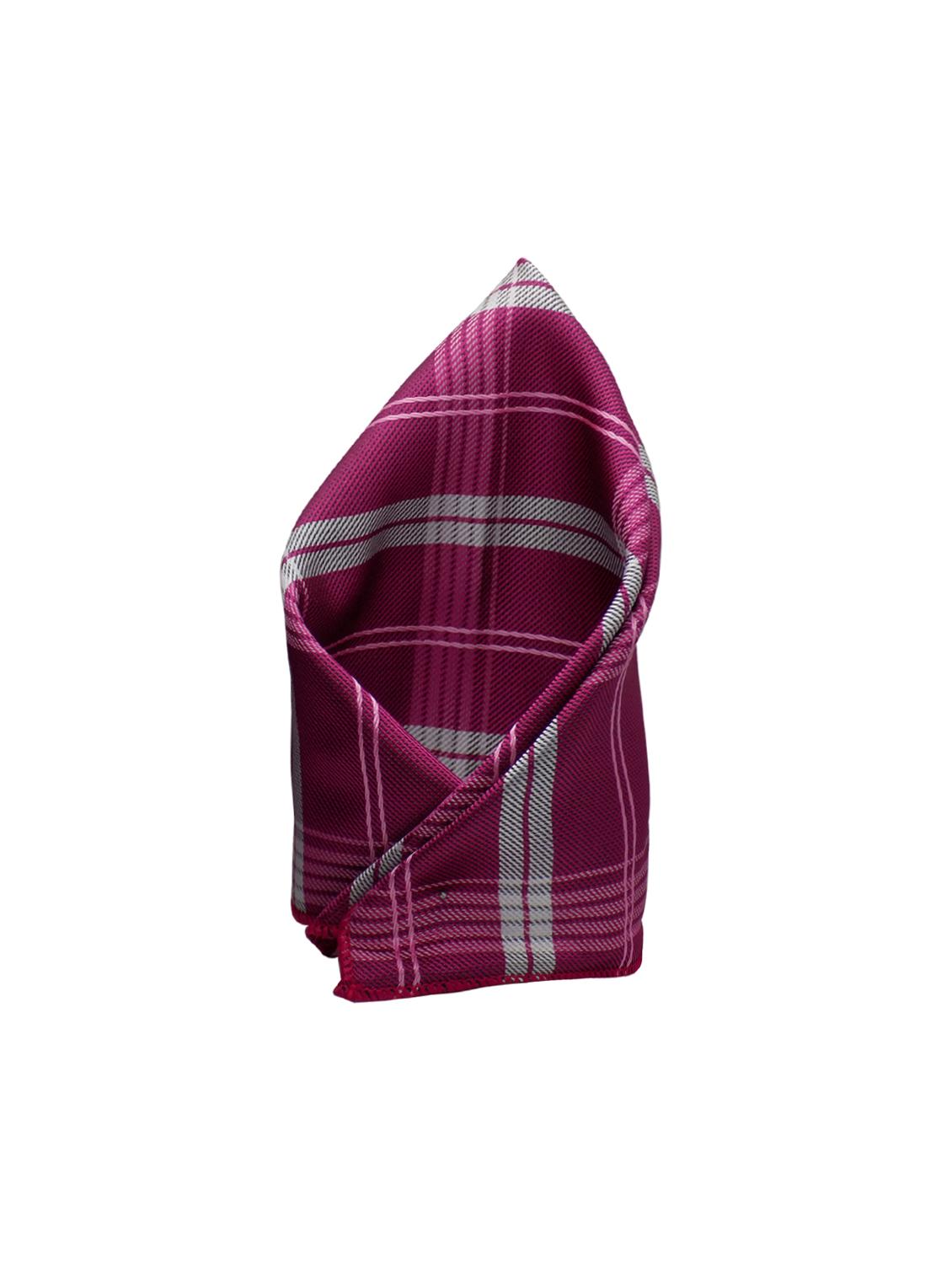 pink micro fiber tie with cufflinks & pocketsquare - 15473763 - Zoom Image - 2