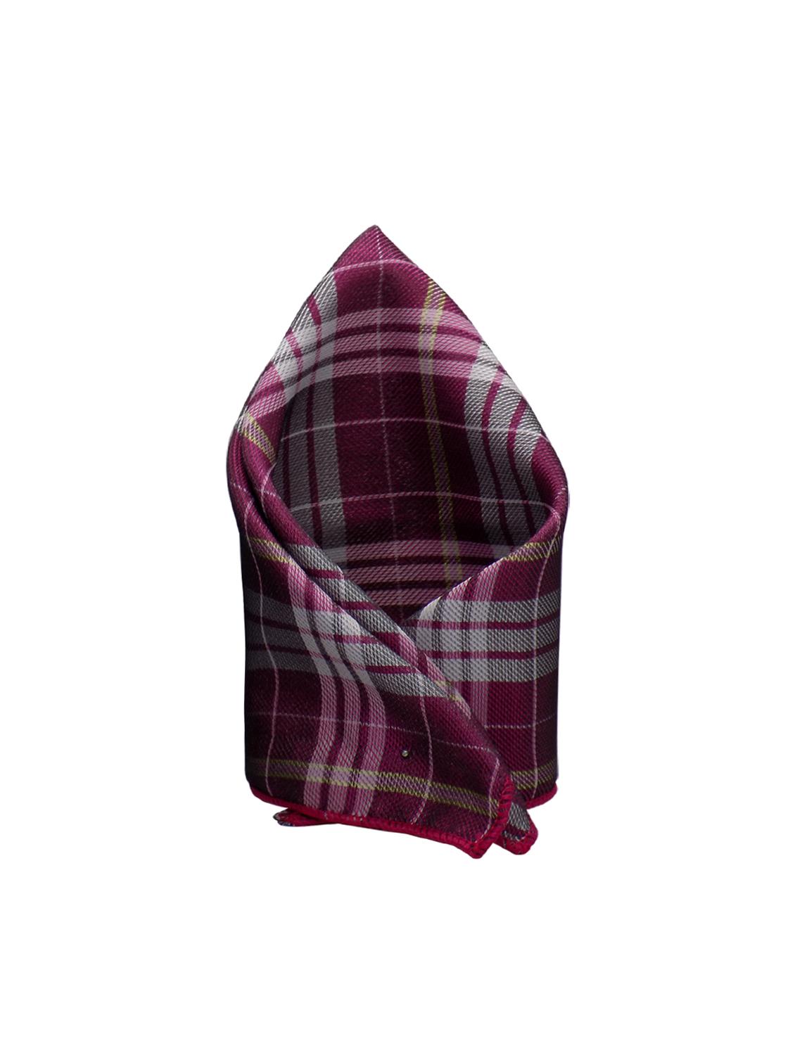 pink micro fiber tie with pocket square and cufflinks - 15473764 - Zoom Image - 2