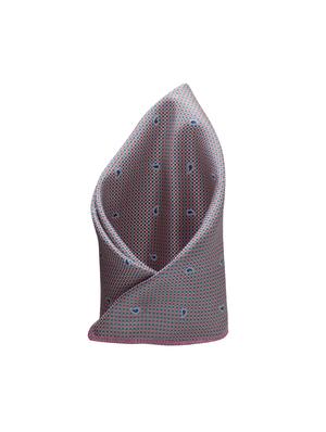 pink micro fiber tie with pocket square and cufflinks - 15473772 - Standard Image - 2