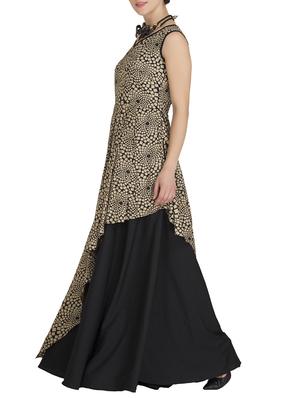 asymmetric printed layered gown - 15474888 - Standard Image - 2